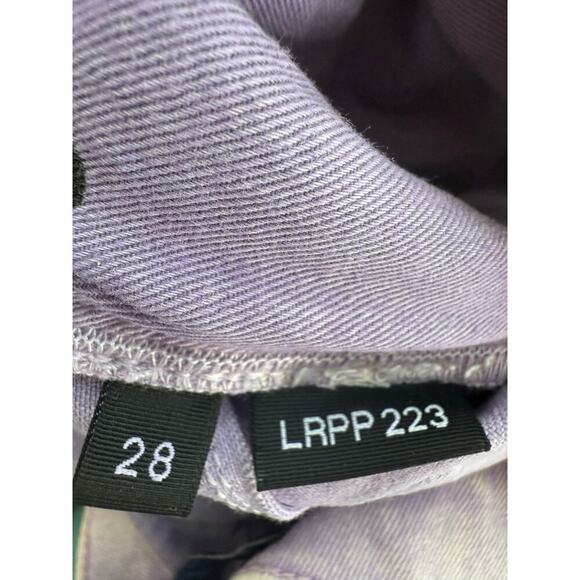 PURPLE BRAND Patch Repair Low Rise Jeans 'White' sz 28 L32 - Picture 14 of 14